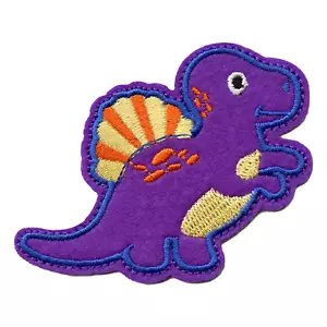 Cute Spinosaurus Dinosaur Embroidered Iron on Patch - Picture 1 of 1