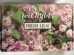 VINTAGE YANKEE CANDLE FRESH LILAC TEALIGHTS - BOX OF 12 VERY RARE - BRAND NEW - Picture 1 of 2