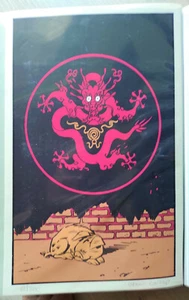 CONRAD - LES INNOMMABLES : DRAGON & COCHON - Ex-Libris sérigraphié  - Picture 1 of 1
