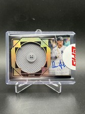AARON JUDGE 2022 Topps Five Star Button Jumbo Patch On Card Auto Autograph /5