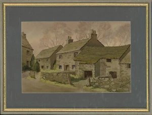 Wyn Hyde - 20th Century Watercolour, Stone Cottages, Yorkshire - Picture 1 of 4