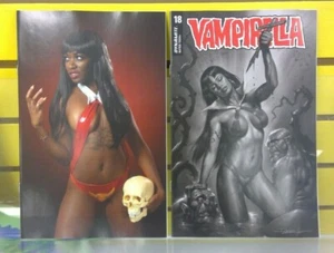 Vampirella #18 1:25 Virgin Cosplay + 1:10 Parrillo Variant Cover Set 2021 - Picture 1 of 2
