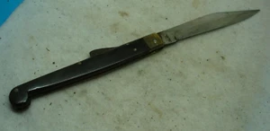 ANTIQUE SHEFFIELD CUTLERY FOLDING KNIFE, TOUCH MARKED, HORN HANDLE, PRE-1900 - Picture 1 of 16