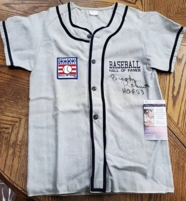 Vintage Wool HOF Autographed Orioles Brooks Robinson Signed Jersey JSA HOF 83 - Image 1 of 4