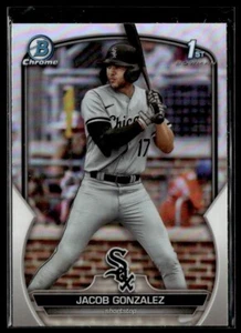 2023 Bowman Chrome Refractor Jacob Gonzalez Chicago White Sox #167 - Picture 1 of 2