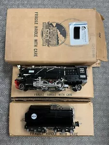 + MTH O Gauge Tinplate NYC Black w/ Nickel 260E Steam Locomotive & Tender w/ Box - Picture 1 of 10