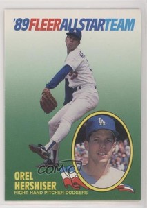 1989 Fleer All Star Team Orel Hershiser #7