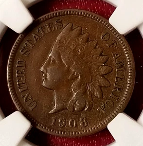 NGC EXTRA FINE! 1908-S KEY DATE INDIAN HEAD CENT - Picture 1 of 3