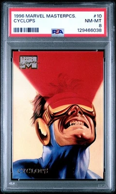 PSA 8 1996 Marvel Masterpieces #10 Cyclops NM-MT - Image 1 of 2