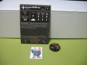 =Axis & Allies Miniatures COUNTEROFFENSIVE Solothurn 31M MG Team con tarjeta 39/50= - Imagen 1 de 1