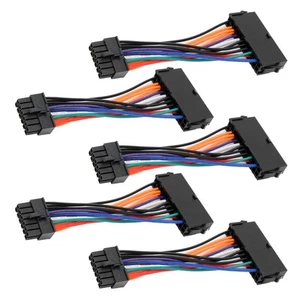 5x Power Cable Adapter ATX 24pin To 12pin Cord Convertor 15cm PVC Copper For FY - Zdjęcie 1 z 24