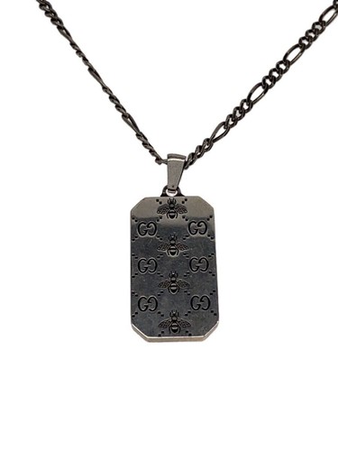 GUCCI SV925 Collana in argento con top da uomo usata