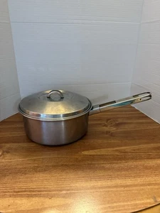 Vintage TRAMONTINA dreilagig plattiert Edelstahl 3qt Kochtopf mit Deckel - Bild 1 von 8