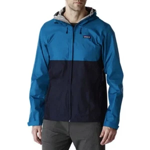 Patagonia Giacca Uomo Torrentshell XXL Blu Navy Impermeabile Pioggia H2No Nuova con etichette - Foto 1 di 14