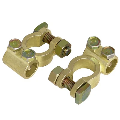 Morsetti polo batteria morsetti batteria SET + - morsetti polo più meno batteria auto - Immagine 1 di 4