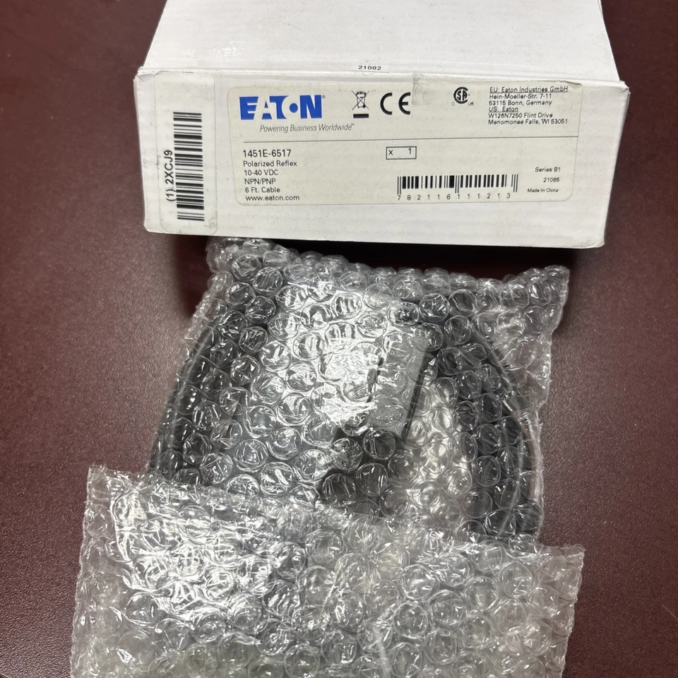 Eaton 1451E-6517 Photoelectric Sensor,Rectangl,Reflective 10v-40vDC - Image 1 of 2
