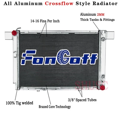 Radiador de 3 filas para Mercedes-Benz 500SL 1990-1993 1994-2002 SL500 5,0 L V8 Foto 1 de 4