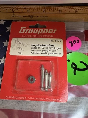 VINTAGE GRAUPNER 1179 Kugelbolzen-Satz got: RC Boats - Image 1 of 3