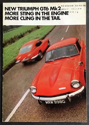 TRIUMPH GT6 MK II Car Sales Brochure 1968-69 #402/968/UK.ENG - Image 1 of 3