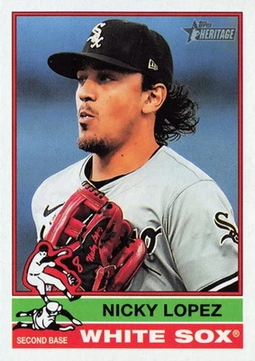 2025 Topps Heritage Baseball #371 Nicky Lopez - Image 1 of 3