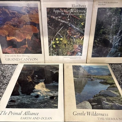 VTG Nature Photography Book Lot 5 📚 Eliot Porter Ansel Adams Earth Ocean DECO - Imagem 1 de 4