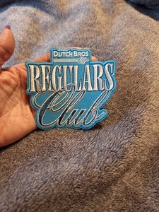 Dutch Bros Coffee Regulars Club Patch Blue April 2025 Merch Drop - Picture 1 of 2