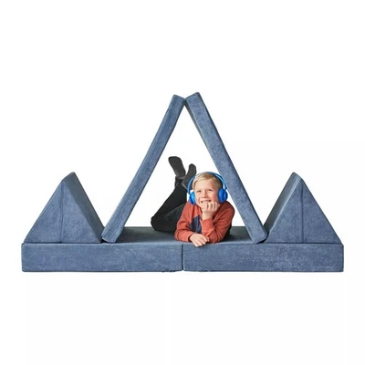 Sofá Explorer para niños Member's Mark, denim Foto 1 de 4