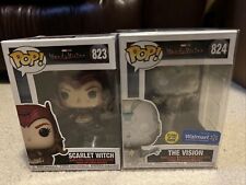 funko Pop Scarlet Witch Wanda 823 and White Vision 824 Limited Edition Walmart
