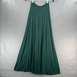 Earthbound Pants Womens Size S Green Wide Leg Palazzo Boho Bell Bottom Flowy - Picture 1 of 13