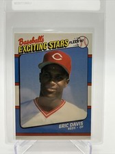 1987 Fleer Baseball's Exciting Stars Eric Davis Card #14 Mint FREE SHIPPING
