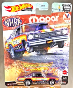 2023 Hot Wheels Premium Drag Strip Demons 4/5 '73 PLYMOUTH DUSTER Purple w/RR's - Picture 1 of 6