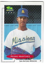 1991 Classic Best #355 Pedro Martine baseball trading card - very good condition