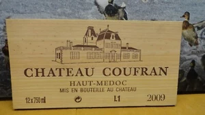 CHATEAU COUFRAN 2009 PANEL DE VINO DE MADERA EXTREMO WP-4 - Imagen 1 de 3