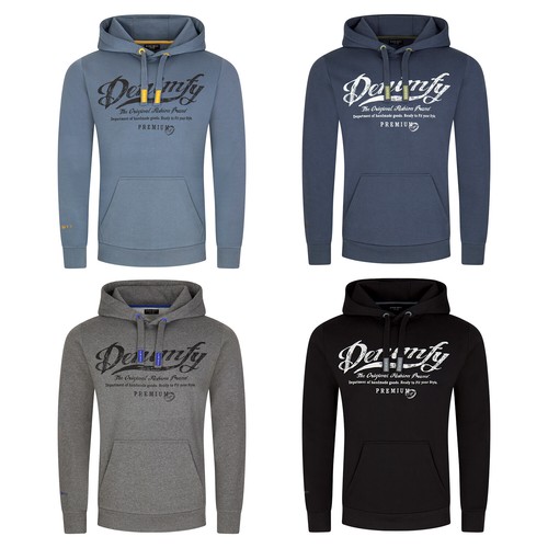 SACAI DENIMFY Felpa con Cappuccio Uomo Regular Fit DFArno Felpa con Cappuccio Pullover Stampa