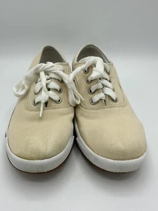 L.L. Bean Damen-Canvas-Halbschuhe elfenbeinfarben auf weiß Größe 8 Medium Casual Comfort - Bild 1 von 8