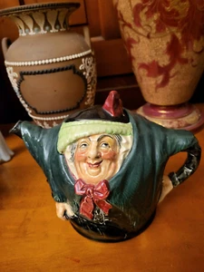 Royal Doulton Sairy Gamp Character Toby Teapot C. 1939 ~Very Rare~ Lovely Detail - Picture 1 of 14
