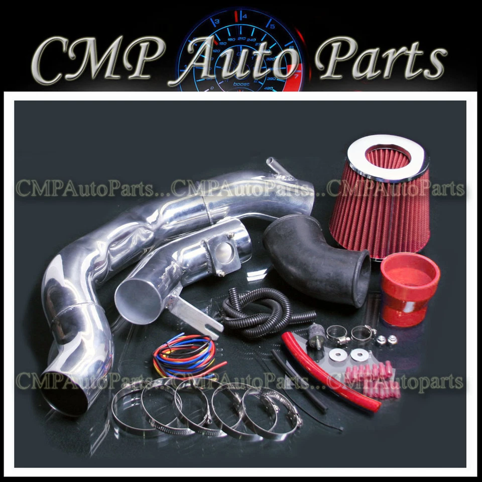 КРАСНЫЙ подходит 2008-2014 MITSUBISHI LANCER 2.0 2.0L 2.4 2.4L холодный воздухозаборник набор - Изображение 1 из 1