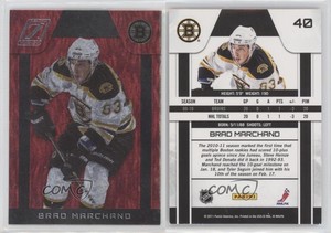 2010-11 Zenith Red Hot Brad Marchand #40