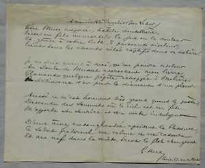 Georges Hüe 1858-1948 Paris /Autograph Gedichtmanuskript 1901 Henri Cazalis Lyon - Picture 1 of 6