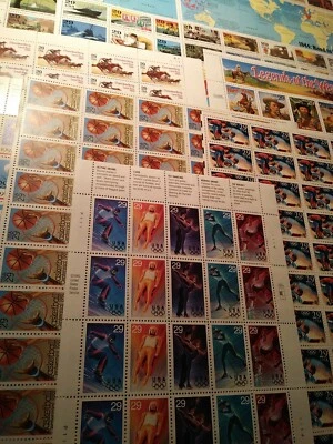 $79.75 Face Value Unused 29 cent sheets U.S.Postage Stamps Sports WWII Free Ship - Image 1 of 4