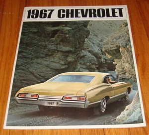 Brochure vendita auto full size originale Chevrolet 1967 Impala SS Caprice Bel Air - Foto 1 di 2