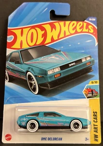 Hot Wheels 36/250 DMC DELOREAN 2025 5/10 HW Art Cars "T" ~ envío en caja gratis - Imagen 1 de 9