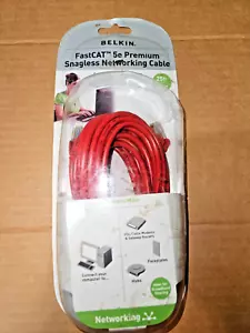 Cable de red sin enganches Belkin 5e 25 pies Premium FastCAT - Imagen 1 de 1