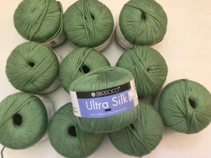 Berroco Ultra Silk Yarn Green Lot of 11 - Picture 1 of 4