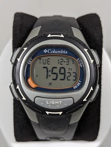 Columbia Unisex CL-5008 Digital Day Date Alarm Chrono Black Silicone Band Watch - Picture 1 of 12