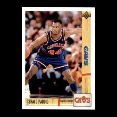 Gerald Paddio 1991-92 Upper Deck Cleveland Cavaliers #230 R328U 57 - Image 1 of 2