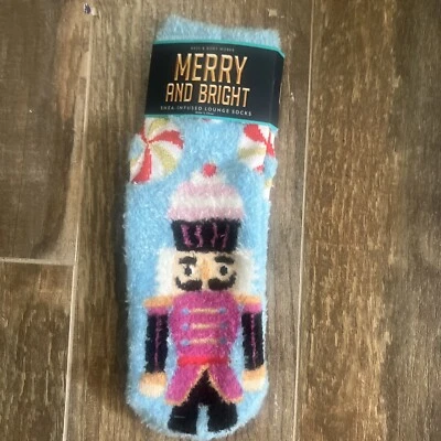 ВАННА И ТЕЛО РАБОТАЕТ СИНИЙ ЩЕЛКУНЧИК ШИ НАСТОЯННЫЙ LOUNGE НОСКИ НЕСКОЛЬЗЯЩИЙ УЮТНЫЙ ТЕПЛЫЙ - Изображение 1 из 4