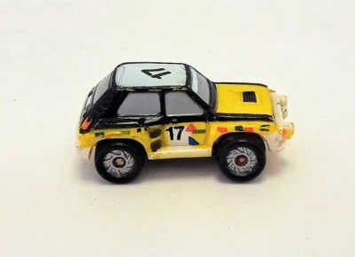 Micro máquina vintage Galoob Renault Turbo coche de rally amarillo y negro #17 1986 Foto 1 de 4