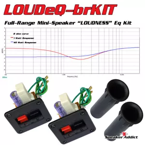LOUDeQ Equalizer Full Range Mini Speaker Near Field monitor Flared port tube KIT - Picture 1 of 8