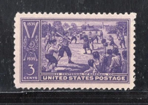 855 * CENTENARIO DE BÉISBOL * Estampilla de franqueo de EE. UU. montada sin montar o nunca montada - Imagen 1 de 1